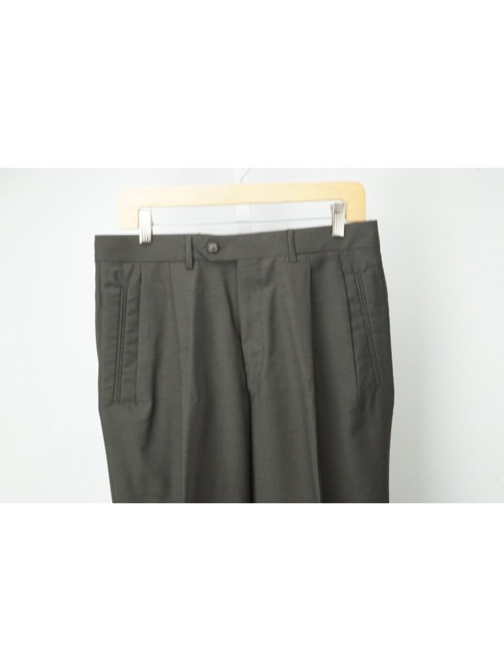 Corneliani Evolution Dark Brown 100% Wool Dress Pants Sz 48R EU BRAND NEW
